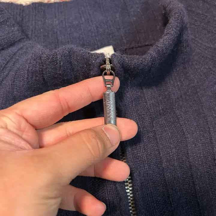[BUNJANG] Armani Collezioni Knit Zip-Up / [M] 아르마니 꼴레지오니 니트 집업