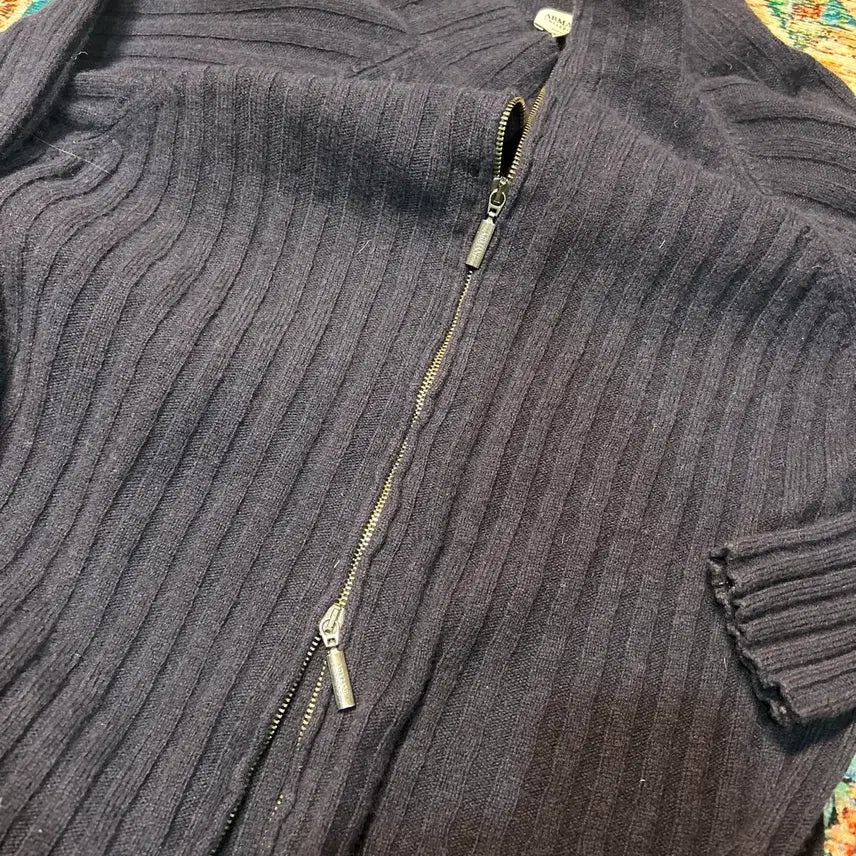 [BUNJANG] Armani Collezioni Knit Zip-Up / [M] 아르마니 꼴레지오니 니트 집업