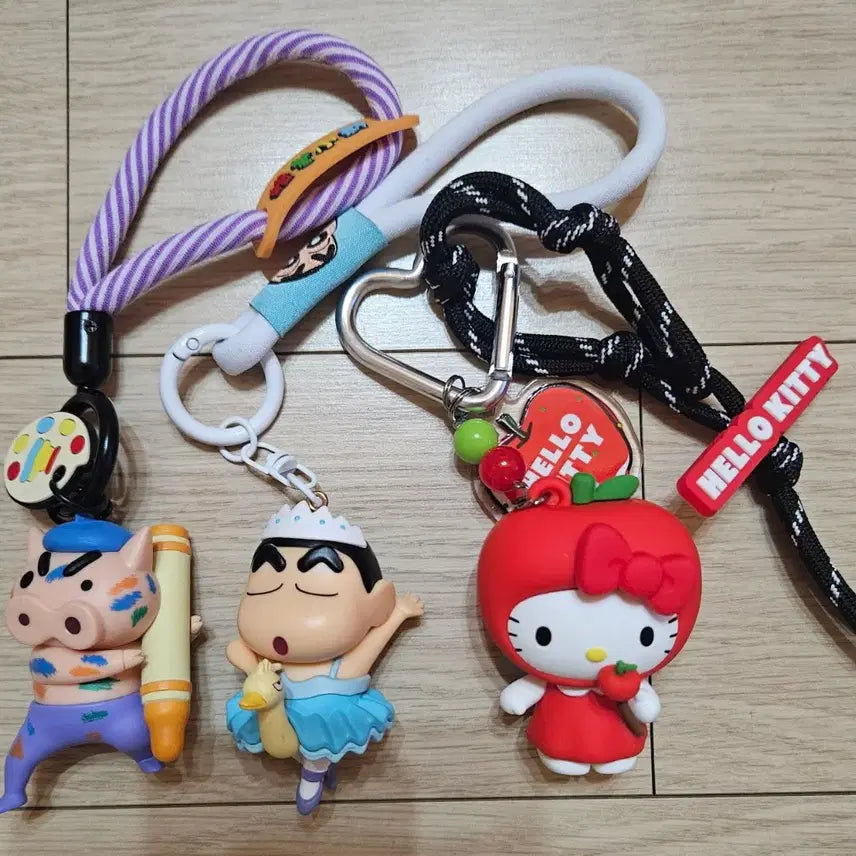 [BUNJANG] Character Keyring / 짱구/미피/헬로키티 캐릭터 키링