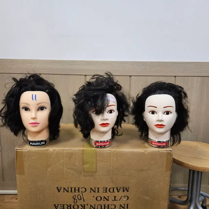 [BUNJANG] Wig Bundle Set (5) / 시험가발, 미용가발, 인모가발 일괄(5)