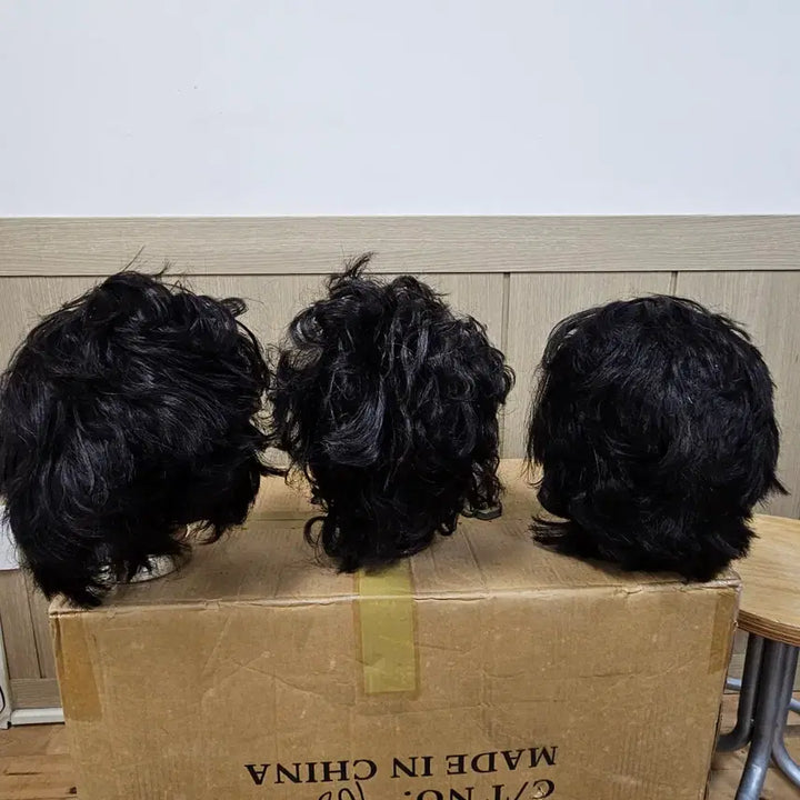 [BUNJANG] Wig Bundle Set (5) / 시험가발, 미용가발, 인모가발 일괄(5)