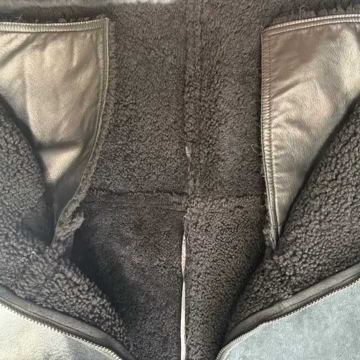 [BUNJANG] Yeezy Season 5 Shearling Hooded Mustang / [m] 이지 시즌 5 블랙 시어링 후드 무스탕 코트 쉬어링 yeezy