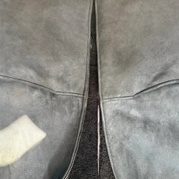 [BUNJANG] Yeezy Season 5 Shearling Hooded Mustang / [m] 이지 시즌 5 블랙 시어링 후드 무스탕 코트 쉬어링 yeezy