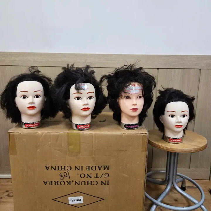 [BUNJANG] Wig Bundle Set (6) / 시험가발, 미용가발, 인모가발 일괄(6)