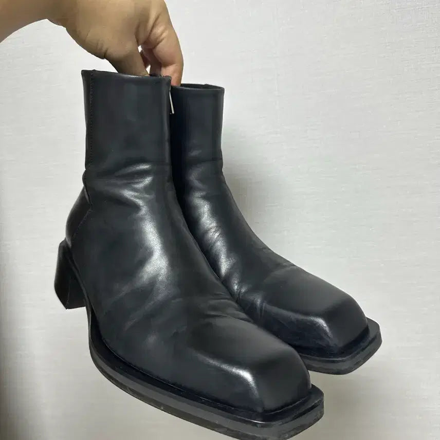 [BUNJANG] Lost Garden Square Toe Boots 255mm / 로스트가든 스퀘어토 부츠 255mm
