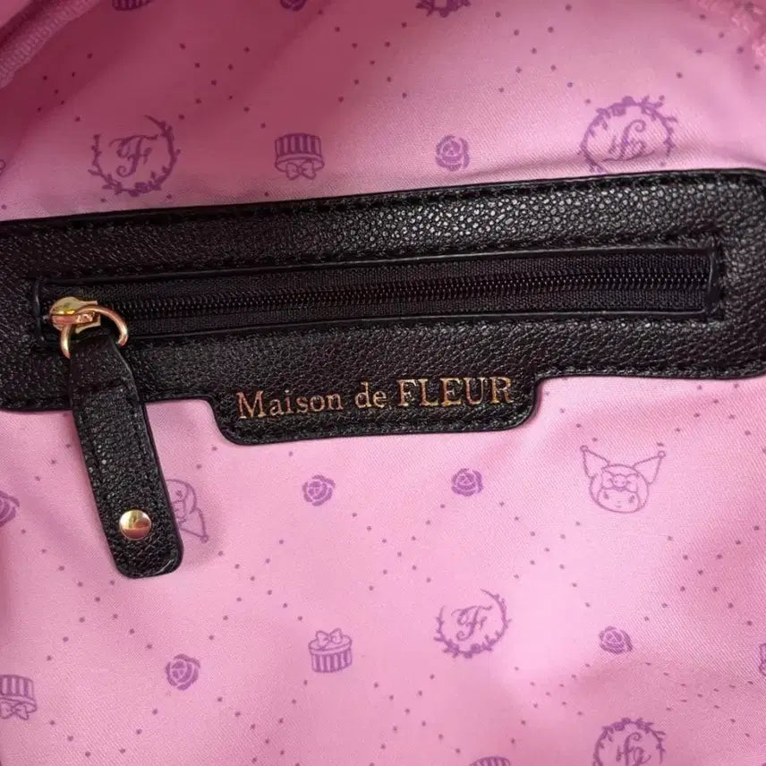 [BUNJANG] Kuromi Maison de FLEUR Backpack / 메종드플뢰르 쿠로미 백팩 가방 블랙 지뢰계 양산형 서브컬쳐