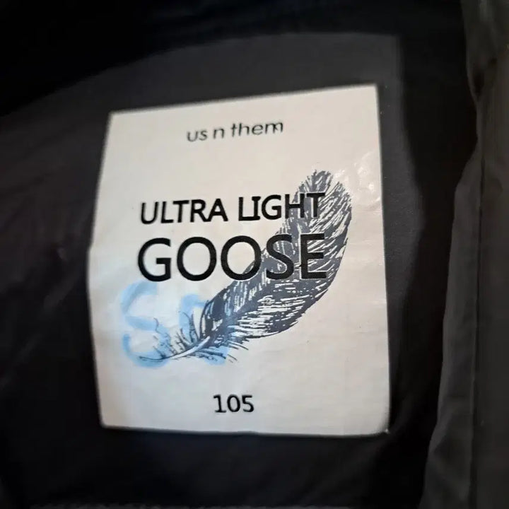 [BUNJANG] Ultra Light Goose Down Padded Jacket (Black, Size 105) / 울트라라이트 구스다운 패딩 블랙사이즈105