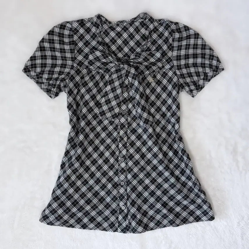 [BUNJANG] Burberry Blue Label Blouse / Burberry 버버리 블루라벨 대장템 로걀탑 삼대장 갸루 블라우스