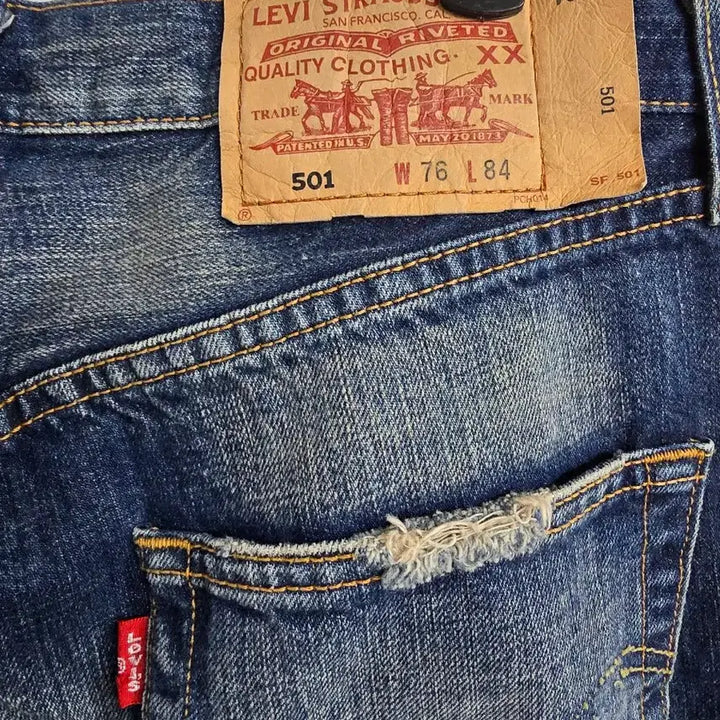[BUNJANG] Vintage Denim Jeans / 리바이스 501청바지 워싱 빈티지 데님  (1708)