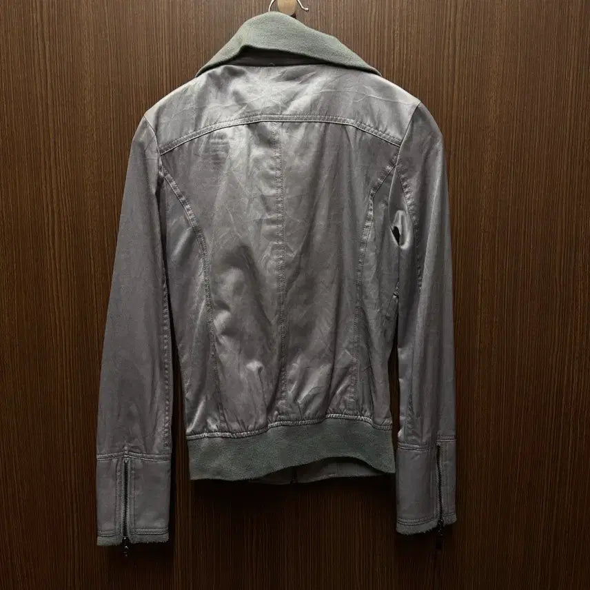 [BUNJANG] Vintage Style Gray Bomber Jacket / 빈티지 스타일 회색 봄버 자켓
