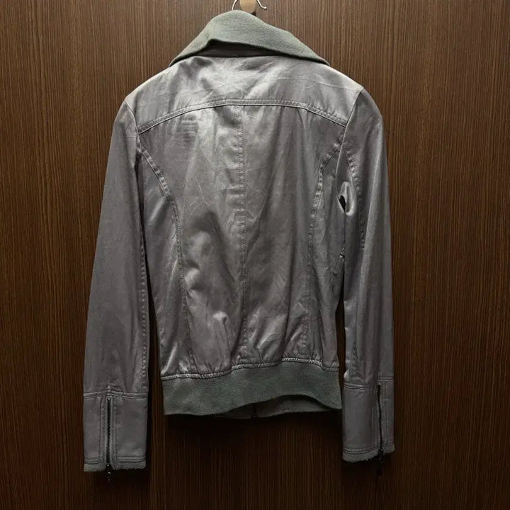 [BUNJANG] Vintage Style Gray Bomber Jacket / 빈티지 스타일 회색 봄버 자켓
