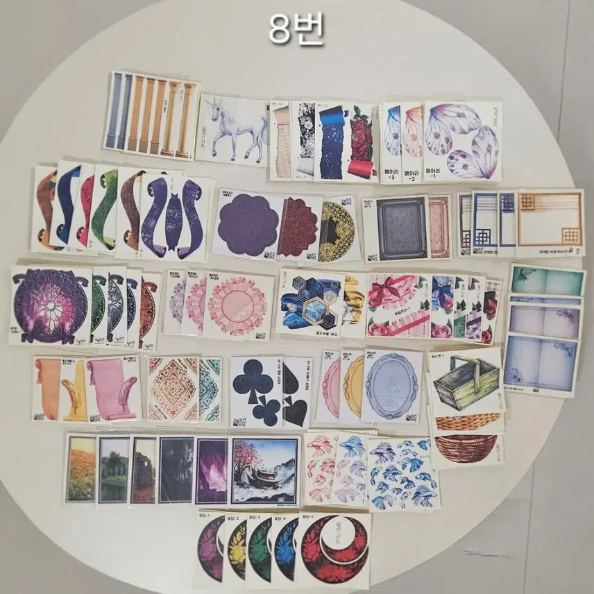 [BUNJANG] Sticker Bundle Set (350+ Sheets) - SiwolTokki Design / 인스 처분 일괄 (8) (총 350장 이상) - 시월토끼님 도안