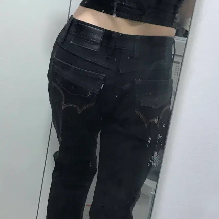 [BUNJANG] Edwin Black Denim Jeans Pants / 에드윈 edwin 블랙 데님 진 팬츠