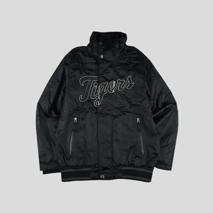 [BUNJANG] MLB Detroit Tigers Padded Polyfill / MLB 엠엘비 00s 블랙 반광 글리터 디트로이트 타이거즈 패디드 폴리필