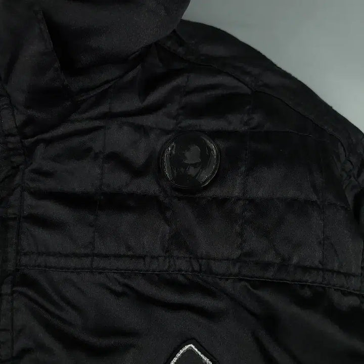 [BUNJANG] MLB Detroit Tigers Padded Polyfill / MLB 엠엘비 00s 블랙 반광 글리터 디트로이트 타이거즈 패디드 폴리필