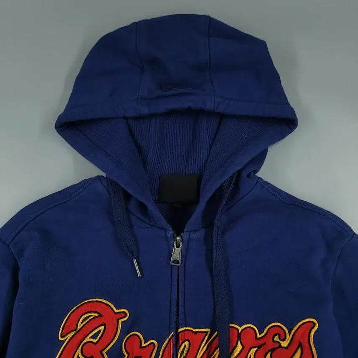 [SOLD OUT] MLB 엠엘비 피그먼트 네이비 레드 애틀랜타 브레이브스 로고 코튼 스웻