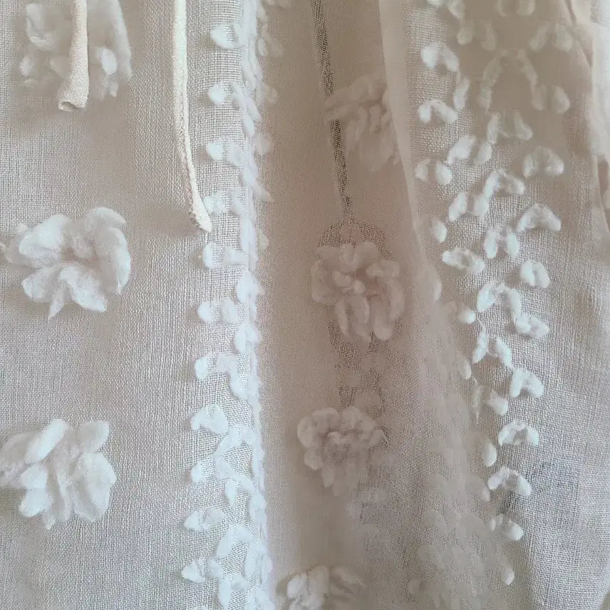 [BUNJANG] Flower Blouse Pink / 2025자라 플라워 블라우스 핑크 쉬폰