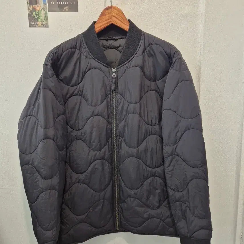 [BUNJANG] Top Ten Men's Quilted Jacket Black 110 / 탑텐 남성 퀼팅 점퍼 블랙 색상  110