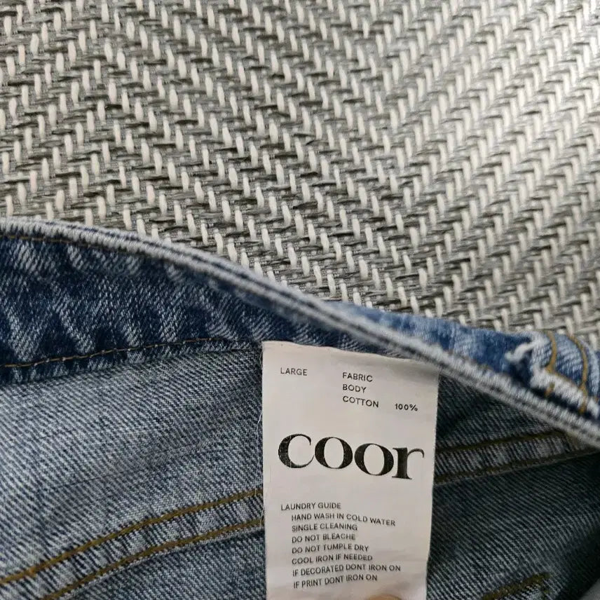 [BUNJANG] Cutoff Split Denim Pants Mid Blue / 쿠어 컷오프 스플릿 데님 팬츠 미드블루