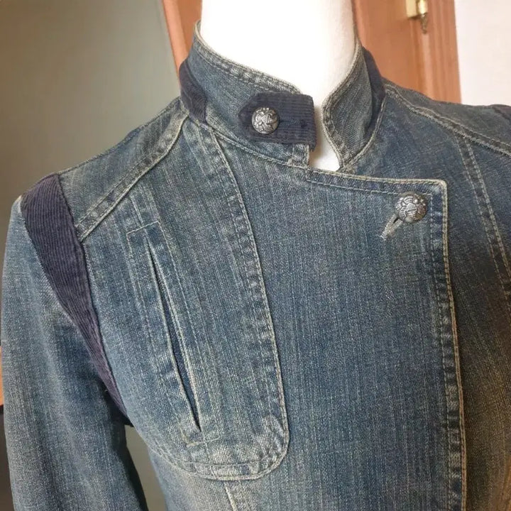 [BUNJANG] Vintage Wash Denim Jacket / (드라이완료)골덴배색 빈티지워싱 데님자켓