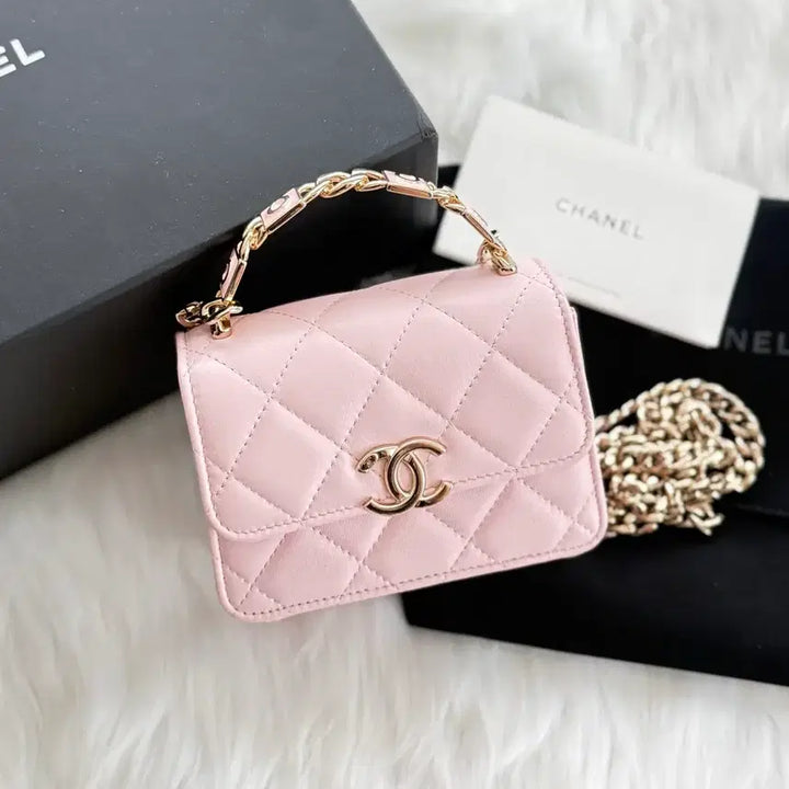 [SOLD OUT] 샤넬 램스킨 코코 탑핸들 미니 체인 크로스백