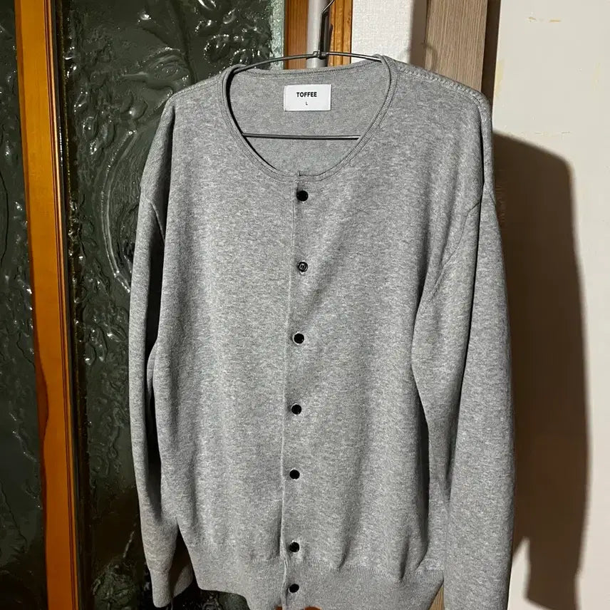 [BUNJANG] TOPI Cut-off Roundneck Cardigan (GREY) / 토피 컷오프 라운드넥 가디건 (GREY)