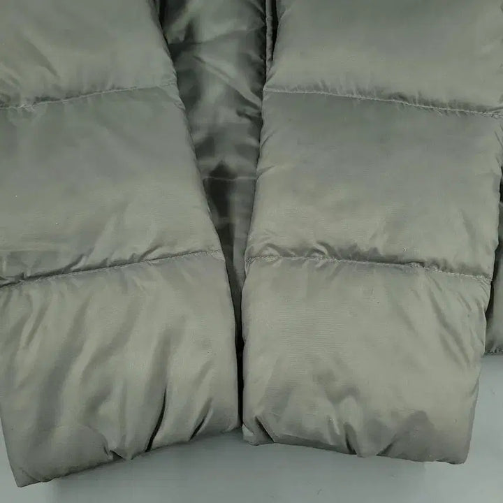 [BUNJANG] Nike Futura Logo Duck Down Padded Jacket / 나이키 그레이 블랙 퓨추라로고 립스탑 하이넥 덕다운 오리털 후드 패딩 점