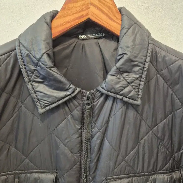 [BUNJANG] ZARA Quilted Jacket (Black, L) / ZARA 남성 퀼팅 자켓 블랙 색상 L