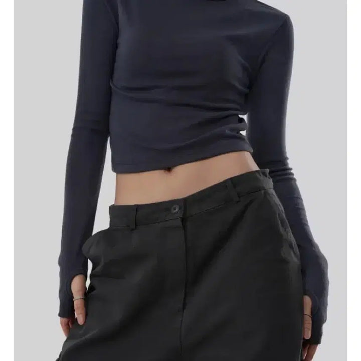 [BUNJANG] Made Autumn Warmer Cropped Long Sleeve T-Shirt / (새상품)[made] 어텀 워머 크롭 긴팔 티셔츠