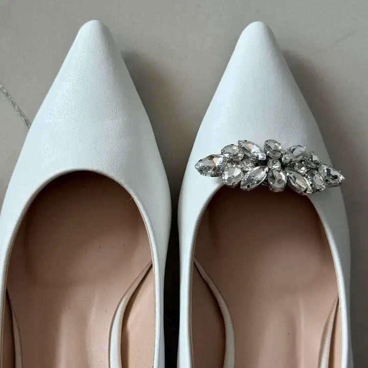 [BUNJANG] White Wedding Shoes / 사뿐 화이트 웨딩촬영 결혼식 구두 결혼2부신발