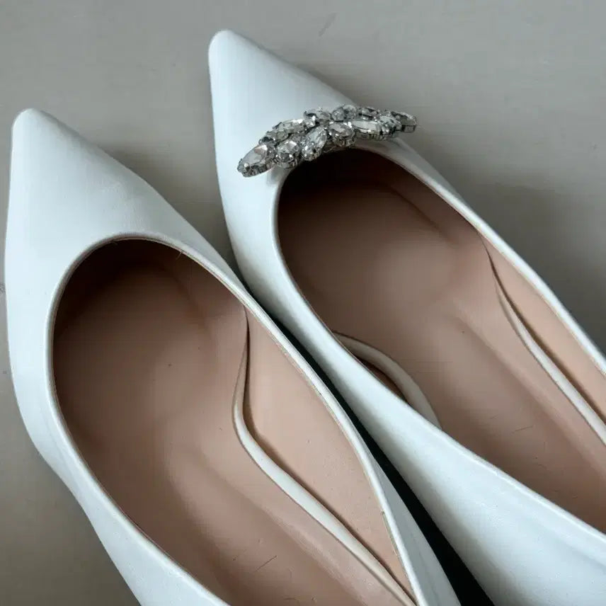 [BUNJANG] White Wedding Shoes / 사뿐 화이트 웨딩촬영 결혼식 구두 결혼2부신발