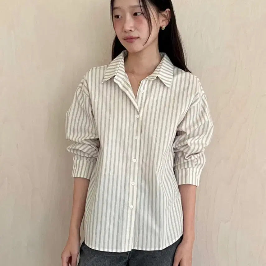 [BUNJANG] G(I)-DLE Stripe Shirt / 가내스라 스트라이프 셔츠