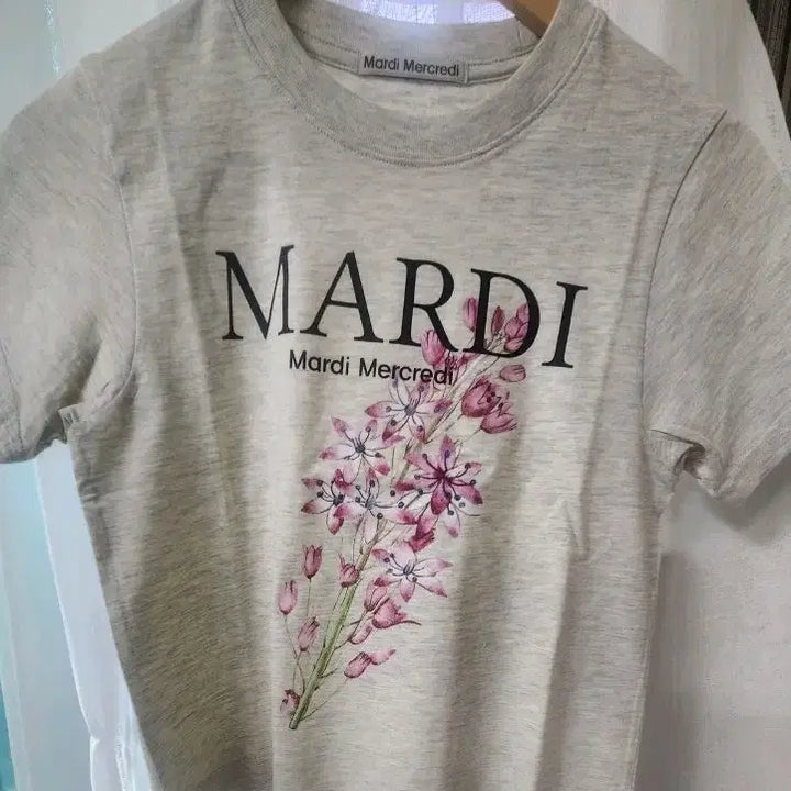[SOLD OUT] 마르디 메르디 플라워 반팔 티셔츠 회색