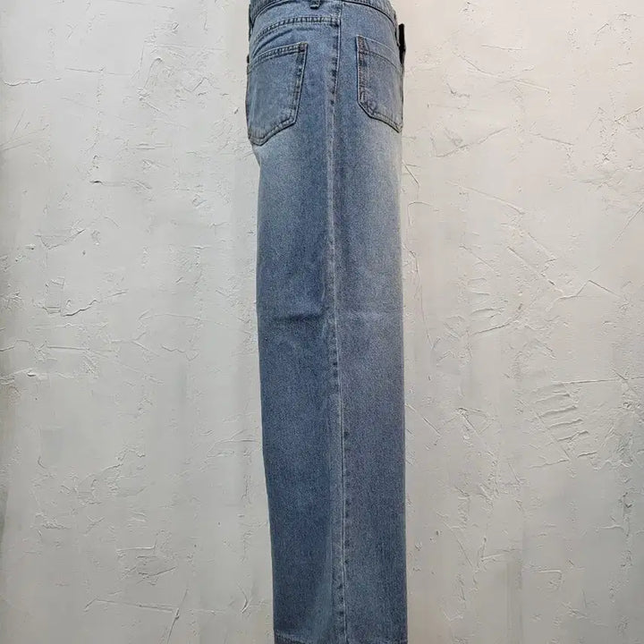 [BUNJANG] Denim Wide Pants / 청 데님 와이드 팬츠/S M L