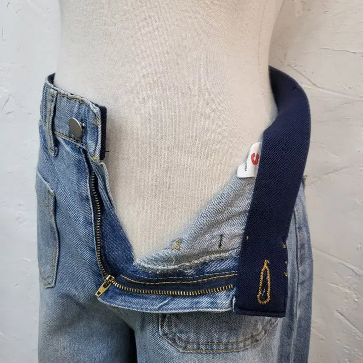 [BUNJANG] Denim Wide Pants / 청 데님 와이드 팬츠/S M L