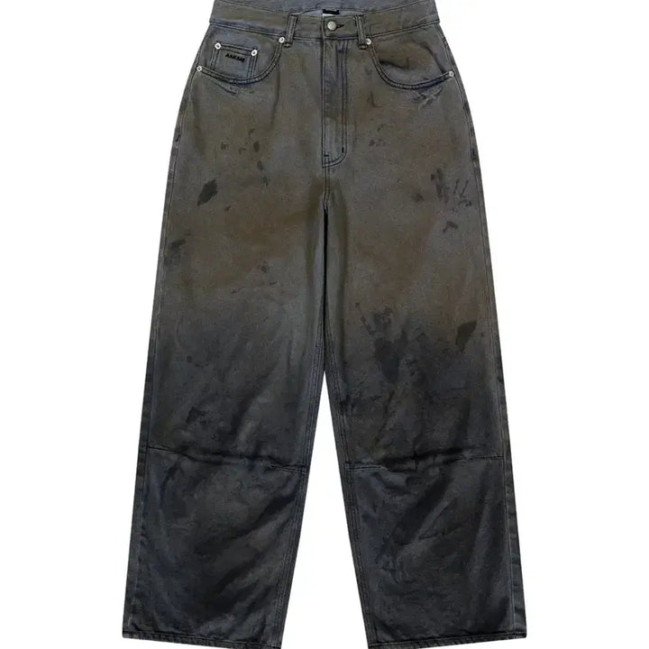 [BUNJANG] Akamm Dirty Gradient Denim Pants Gray / [2] 아캄 더티 그라데이션 데님 팬츠 그레이