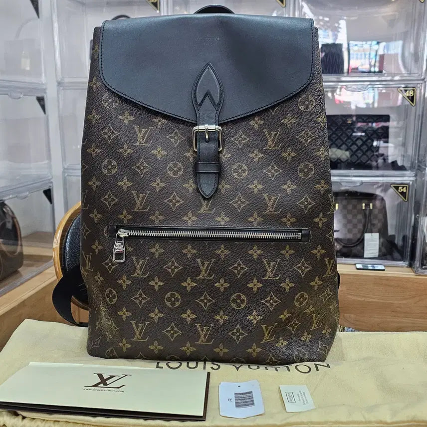 [BUNJANG] Louis Vuitton Pochette Makasar Canvas Backpack / 루이비통 포크파크 마카사르 캔버스 백팩