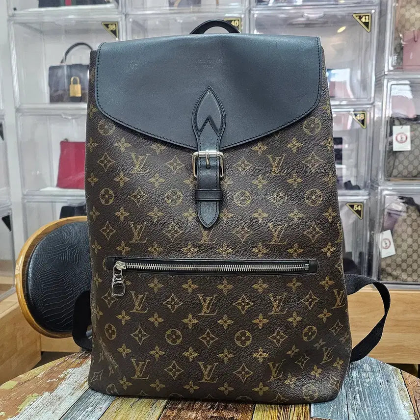 [BUNJANG] Louis Vuitton Pochette Makasar Canvas Backpack / 루이비통 포크파크 마카사르 캔버스 백팩
