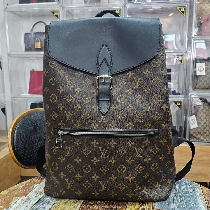 [BUNJANG] Louis Vuitton Pochette Makasar Canvas Backpack / 루이비통 포크파크 마카사르 캔버스 백팩