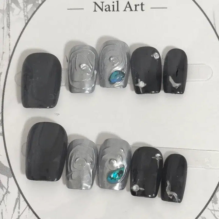 [BUNJANG] Handmade Nail Tip Set (5 Pieces) / 수제 네일팁 5종 세트 (새상품)