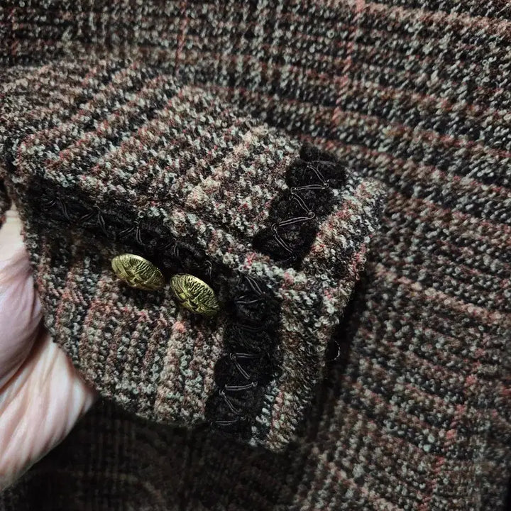 [BUNJANG] Branchi Ridge Brown Tweed Jacket / 브렌치릿지 브라운 트위드 자켓