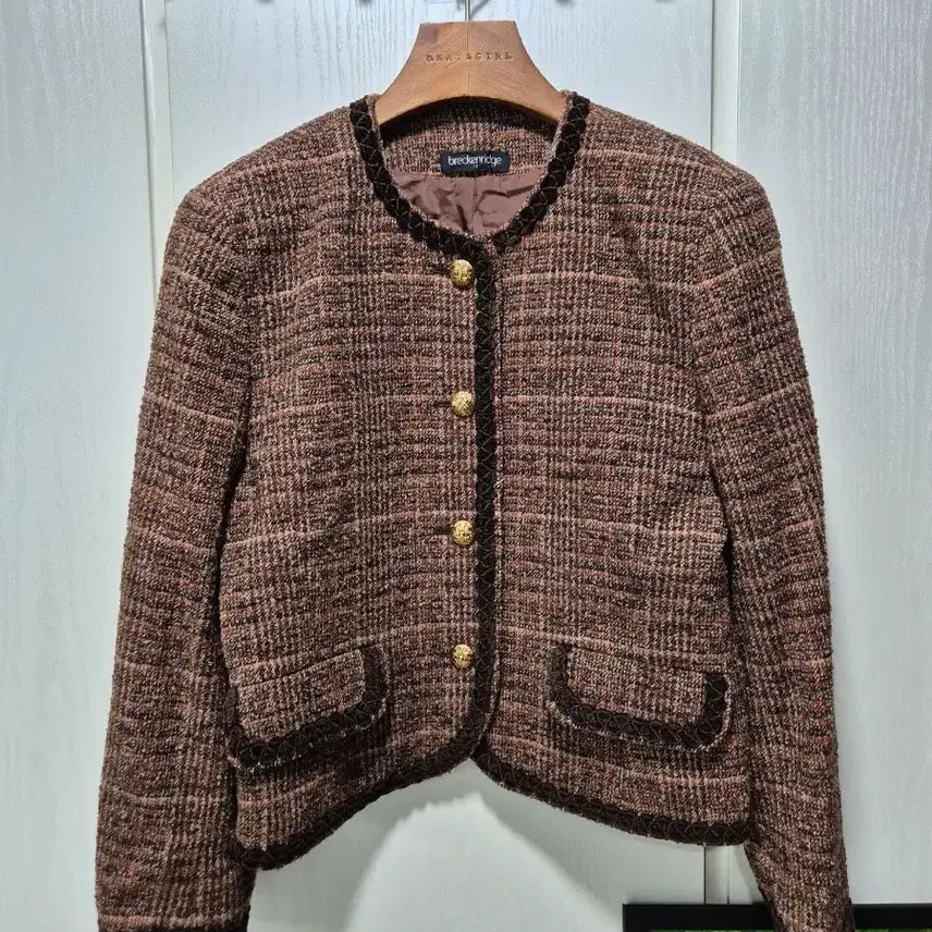 [BUNJANG] Branchi Ridge Brown Tweed Jacket / 브렌치릿지 브라운 트위드 자켓