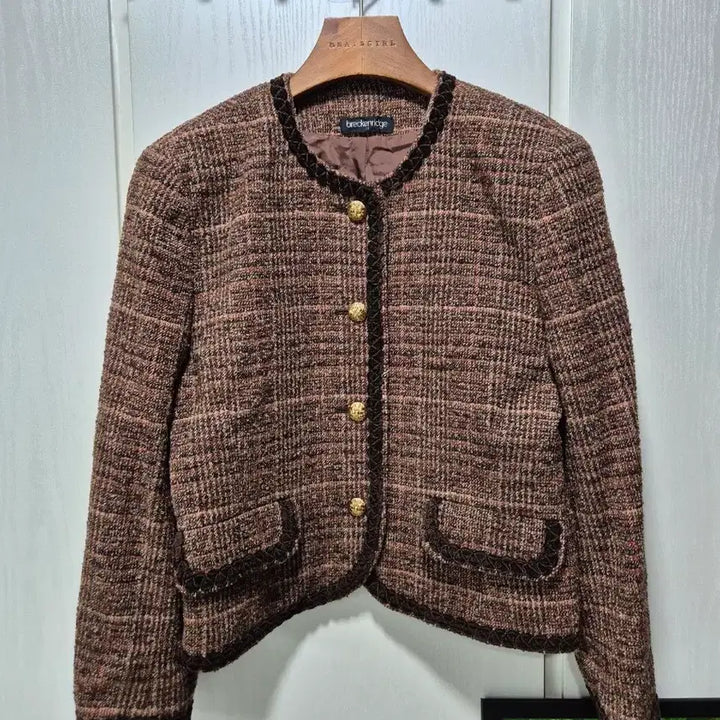 [BUNJANG] Branchi Ridge Brown Tweed Jacket / (세일)JPN빈티지 브라운 트위드 자켓