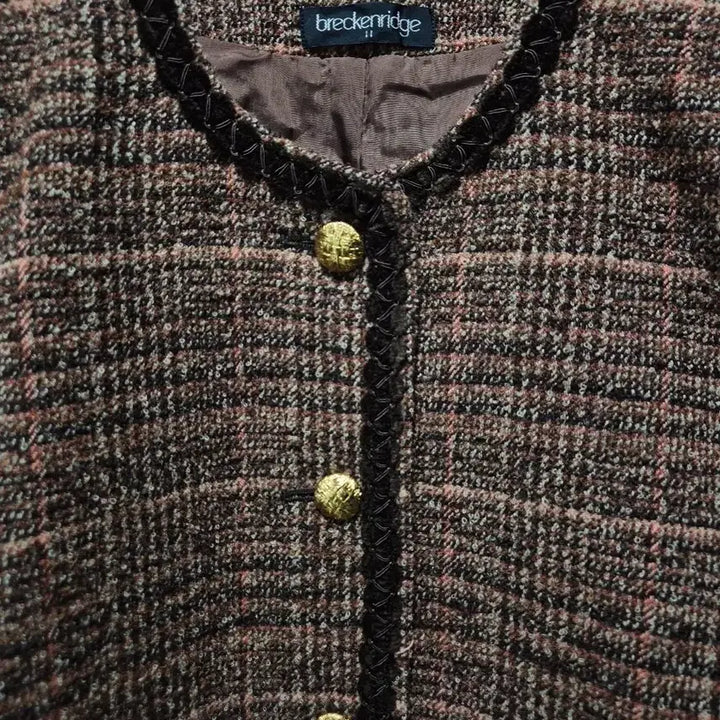 [BUNJANG] Branchi Ridge Brown Tweed Jacket / (세일)JPN빈티지 브라운 트위드 자켓
