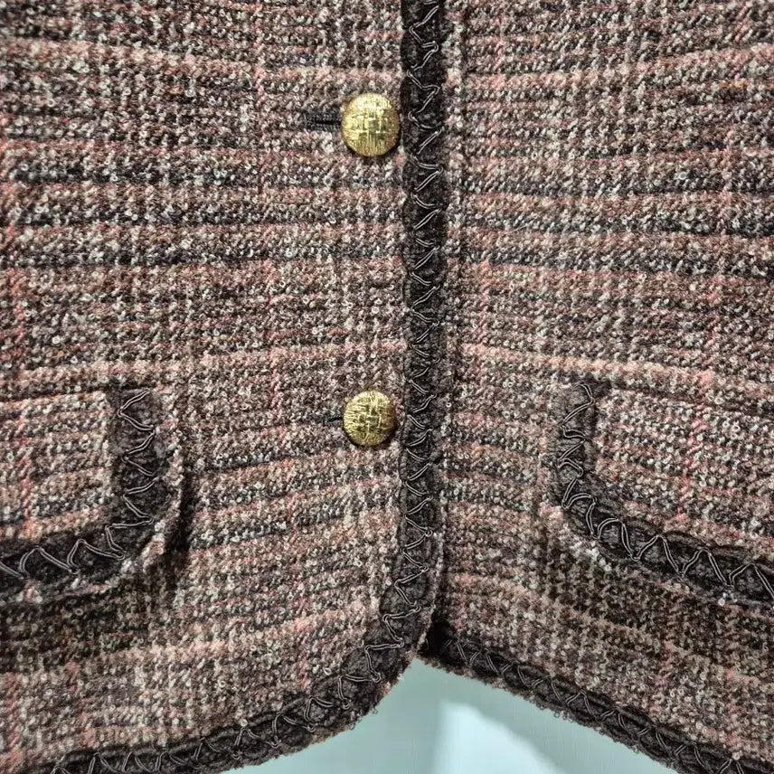 [BUNJANG] Branchi Ridge Brown Tweed Jacket / 브렌치릿지 브라운 트위드 자켓
