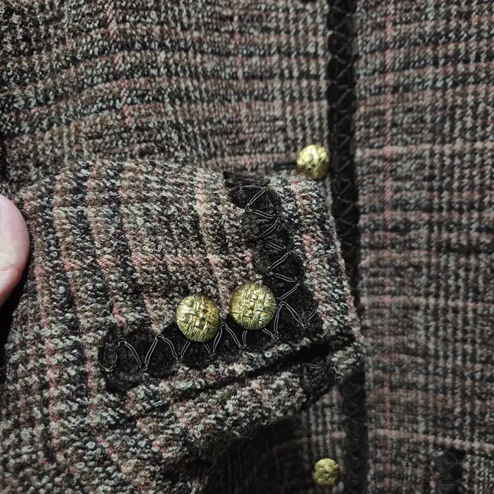 [BUNJANG] Branchi Ridge Brown Tweed Jacket / (세일)JPN빈티지 브라운 트위드 자켓