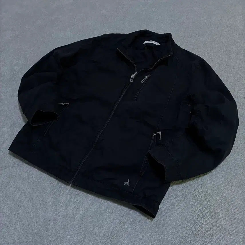 [BUNJANG] Black Cotton Jacket 105 / 빈폴 블랙 면 자켓 105