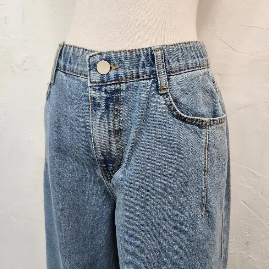 [BUNJANG] Wide Leg Pants (M/L) / 연청와이드바지/M  L