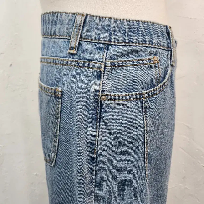 [BUNJANG] Wide Leg Pants (M/L) / 연청와이드바지/M  L