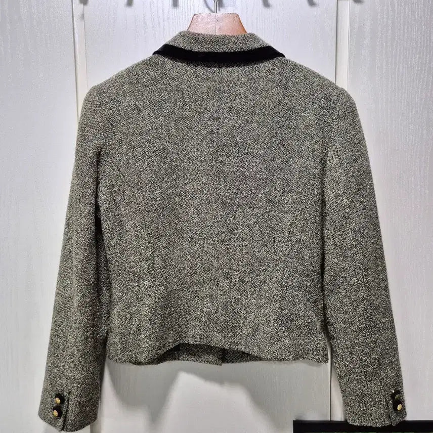 [BUNJANG] Bonne Nuit Tweed Velvet Point Jacket / (세일)JPN빈티지 본느리베 트위드 벨벳 포인트 자켓